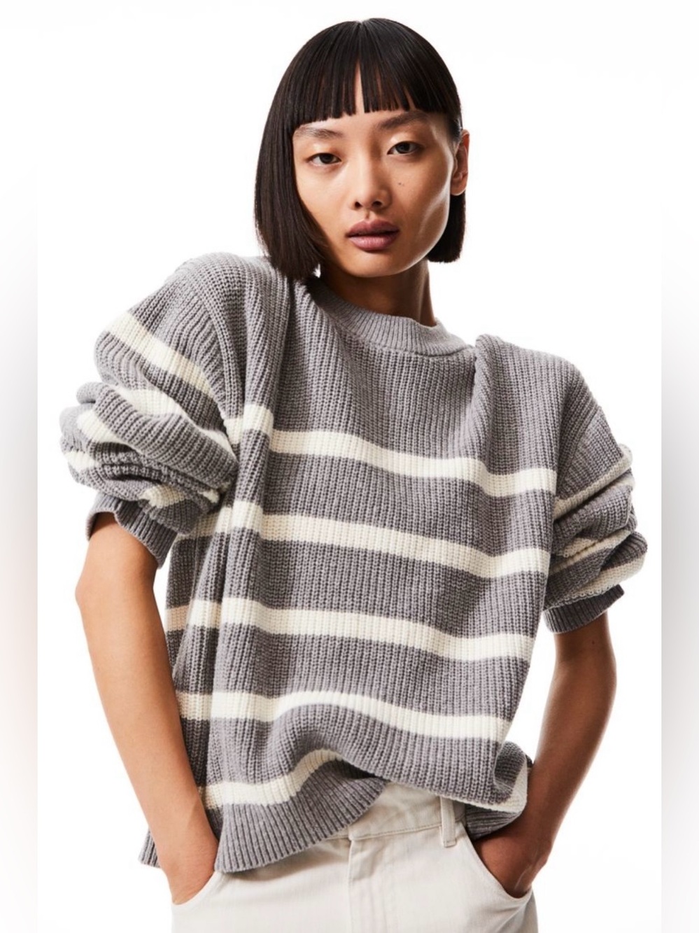 H&M Striped Sweater - M - Picture 3 of 8